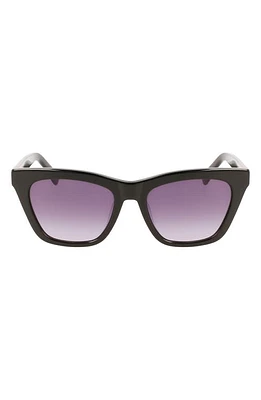 Longchamp Le Pliage 54mm Modified Rectangular Sunglasses in Black at Nordstrom