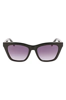 Longchamp Le Pliage 54mm Modified Rectangular Sunglasses in Black at Nordstrom