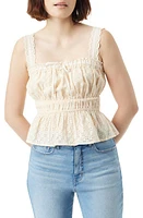 Sam Edelman Doria Embroidered Eyelet Cotton Peplum Top at Nordstrom,