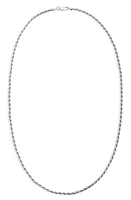 Argento Vivo Sterling Silver Men's Rope Chain Necklace at Nordstrom