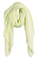 rag & bone Astra Textured Scarf in Gem Green at Nordstrom