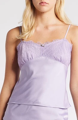 All Favor Lace & Satin Camisole at Nordstrom,