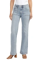 Silver Jeans Co. Suki Curvy Mid Rise Wide Leg Trouser Indigo at Nordstrom,