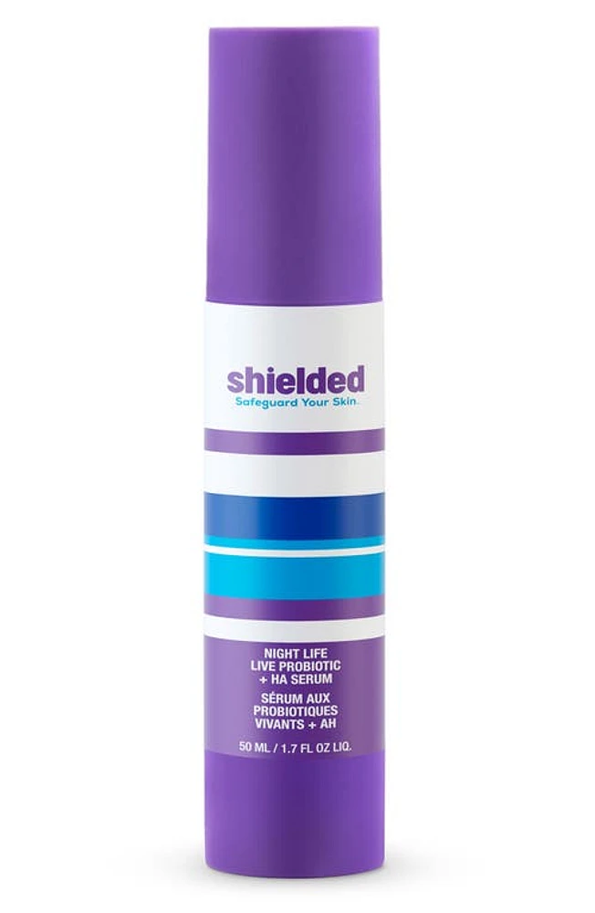 SHIELDED BEAUTY Night Life Live Probiotic + HA Serum at Nordstrom, Size One Size Oz