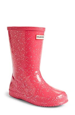 Hunter Kids' Original First Classic Glitter Rain Boot at Nordstrom, M