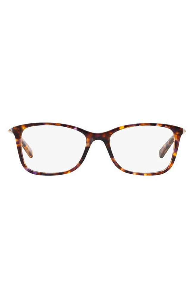 Michael Kors 53mm Optical Glasses in Yellow Tortoise at Nordstrom