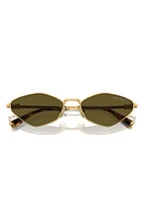 Miu Miu 56mm Irregular Sunglasses in Gold at Nordstrom