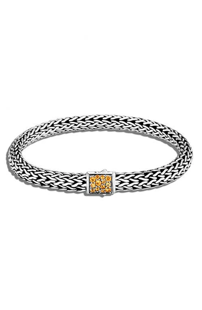 John Hardy Classic Chain Reversible 6.5mm Bracelet in Metallic Silver at Nordstrom