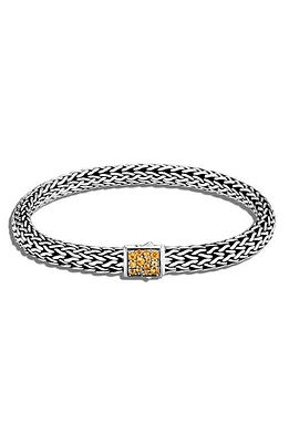 John Hardy Classic Chain Reversible 6.5mm Bracelet in Metallic Silver at Nordstrom