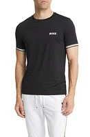 BOSS x Matteo Berrettini Slim Fit Crewneck T-Shirt Black at Nordstrom,