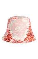 Versace Barocco Starfish Bucket Hat Dusty Rose Coral Bone at Nordstrom,