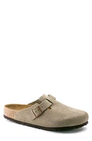 Birkenstock 'Boston Soft' Suede Clog Taupe at Nordstrom,