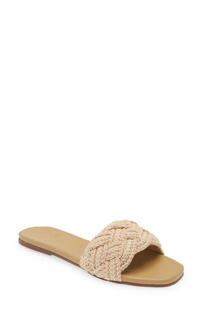 Kaanas Pansy Slide Sandal Natural at Nordstrom,