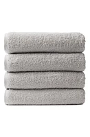 Coyuchi Cloud Loom 4-Piece Organic Cotton Bath Towel Set in Fog at Nordstrom