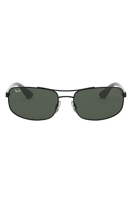 Ray-Ban 61mm Rectangular Sunglasses in Matte Black at Nordstrom