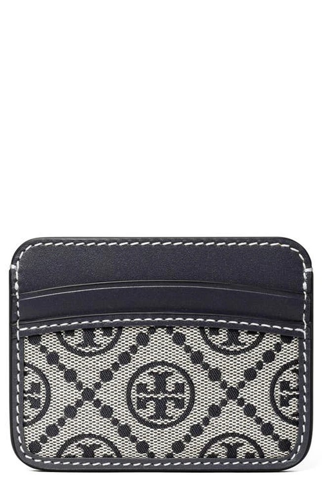 Tory Burch T Monogram Jacquard Card Case in Tory Navy at Nordstrom