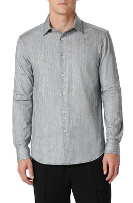 Bugatchi James OoohCotton Chambray Print Button-Up Shirt at Nordstrom,