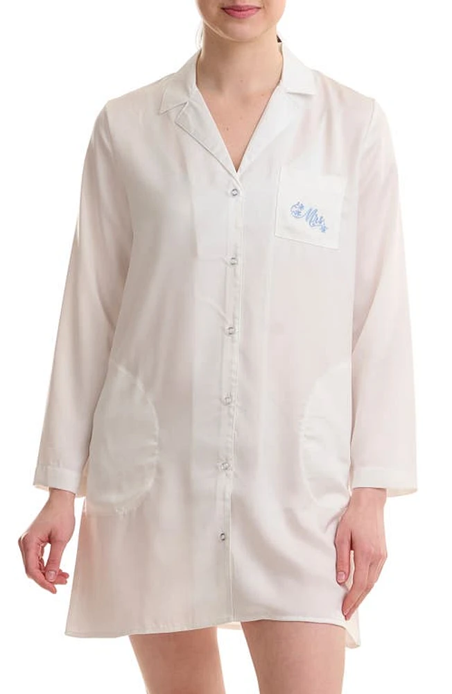 Splendid Long Sleeve Boyfriend Sleep Shirt at Nordstrom,