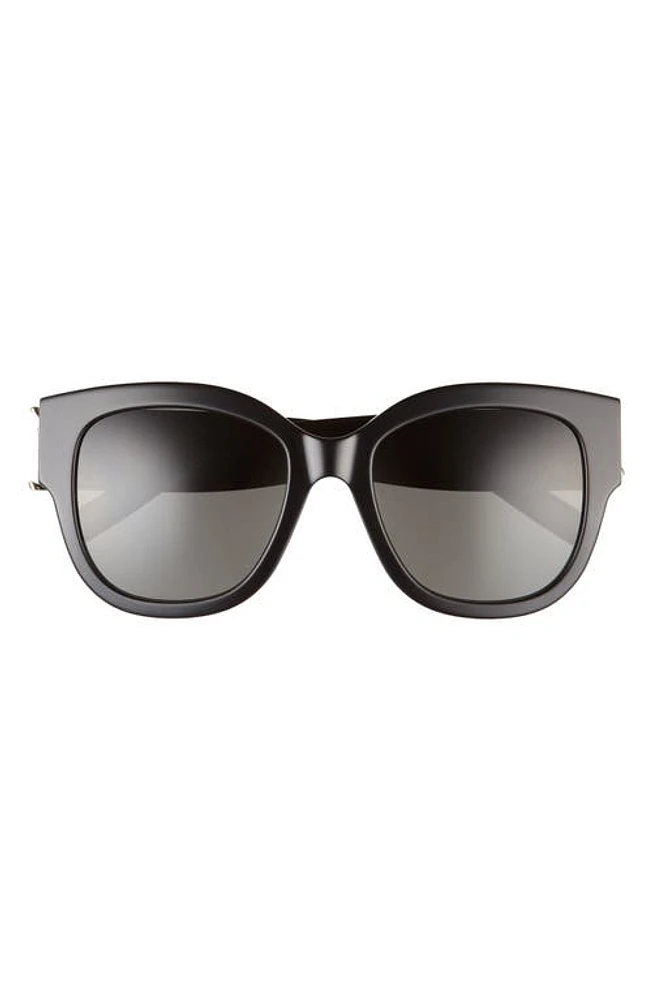 Saint Laurent 56mm Cat Eye Sunglasses in Black at Nordstrom