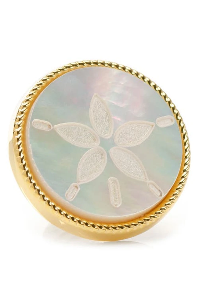 Cufflinks, Inc. Sand Dollar Mother-of-Pearl Lapel Pin in Gold at Nordstrom