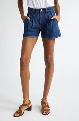 Veronica Beard Simpson Nonstretch Denim Shorts Dusted Oxford at Nordstrom,