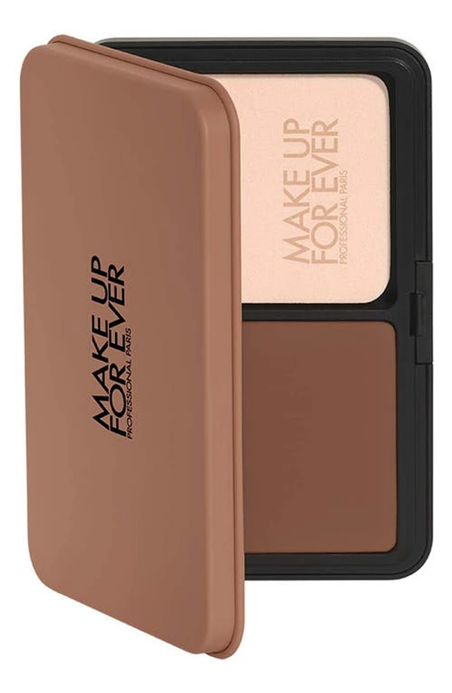 Make Up For Ever HD Skin Matte Velvet 24 Hour Blurring & Undetectable Powder Foundation in 4N75 Truffle at Nordstrom