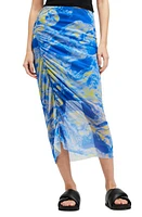 AllSaints Nora Inspiral Midi Skirt Electric Blue at Nordstrom, Us