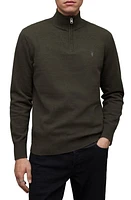 AllSaints Kilburn Half Zip Wool Blend Pullover at Nordstrom,