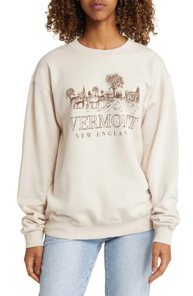 GOLDEN HOUR Vermont Farm Graphic Sweatshirt Washed Morn at Nordstrom,