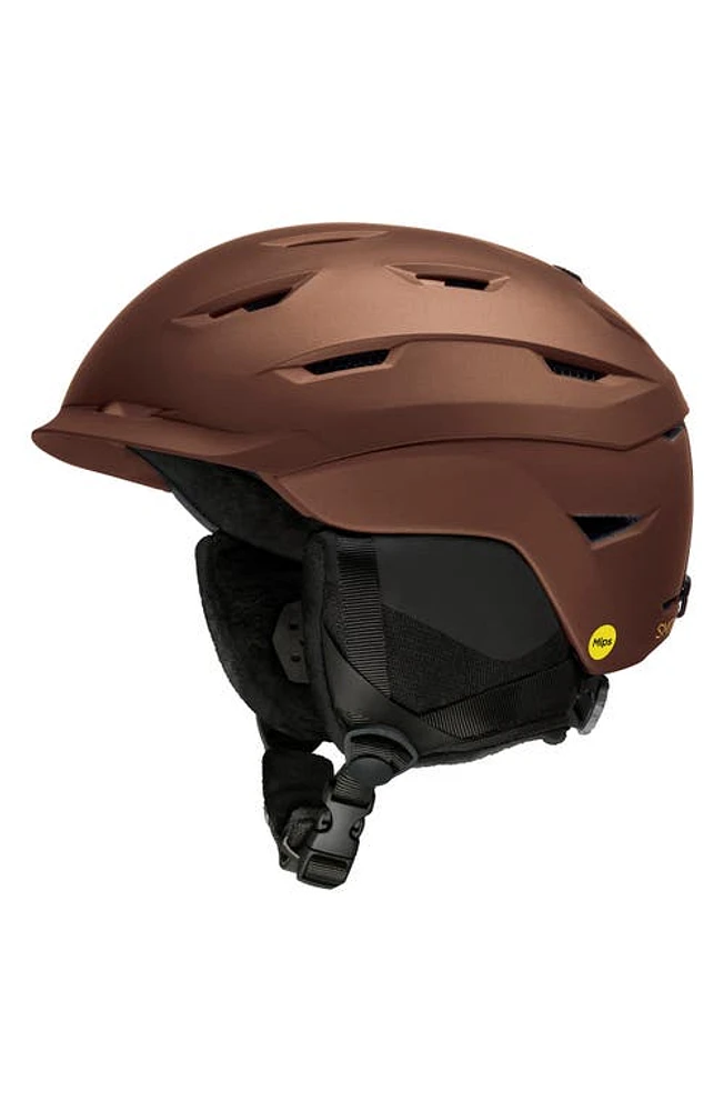 Smith Liberty Snow Helmet with MIPS in Matte Metallic Sepia at Nordstrom