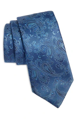 Canali Paisley Silk Tie in Blue at Nordstrom