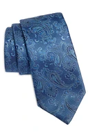 Canali Paisley Silk Tie in Blue at Nordstrom