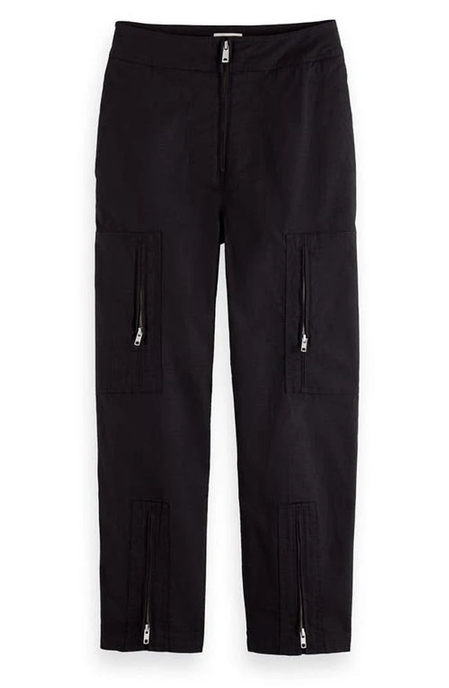 Scotch & Soda Stretch Ripstop Straight Leg Pants at Nordstrom,