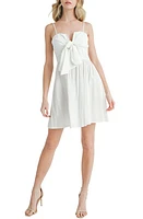 All Favor Tie Front Minidress at Nordstrom,