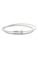 le gramme Men's 9G Brushed Sterling Silver Double Cable Bracelet at Nordstrom, Cm