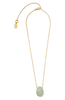 Lizzie Fortunato Constance Pendant Necklace in Green at Nordstrom