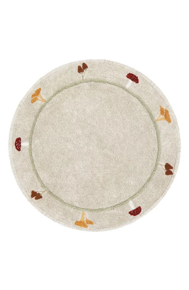 Lorena Canals Chanterelle Washable Area Rug in Olive Natural Honey at Nordstrom