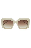 DIFF Giada 52mm Gradient Square Sunglasses in Brown Gradient at Nordstrom