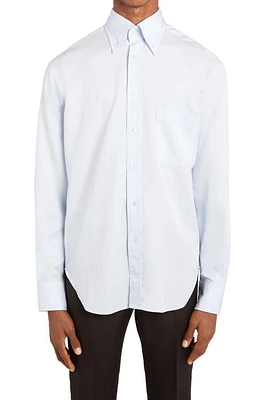 TOM FORD Fluid Fit Lyocell Button-Down Shirt Light Blue at Nordstrom, Eu