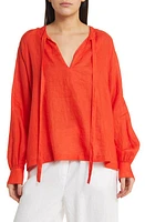 Masai Copenhagen Dortea Linen Top Orange. com at Nordstrom,