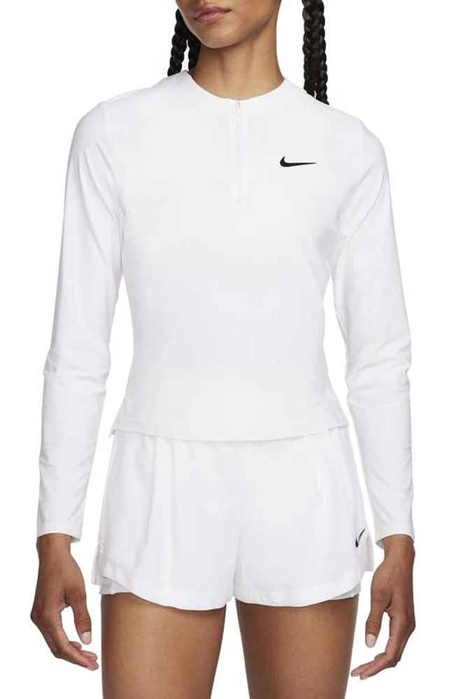 Nike Dri-FIT Advantage Long Sleeve Half Zip T-Shirt at Nordstrom,