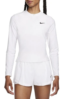 Nike Dri-FIT Advantage Long Sleeve Half Zip T-Shirt at Nordstrom,