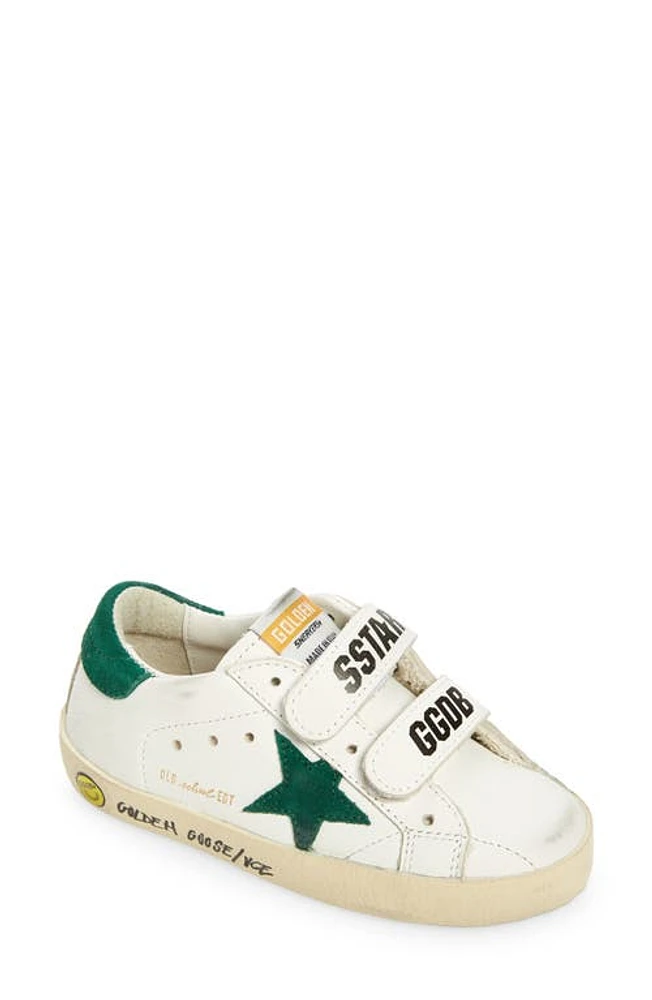 Golden Goose Kids' Old School Sneaker White/Green at Nordstrom,