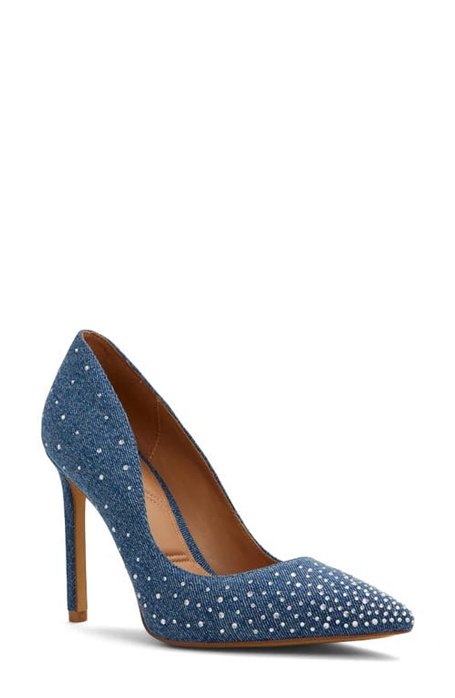 ALDO Lala Pointed Toe Pump Blue at Nordstrom,