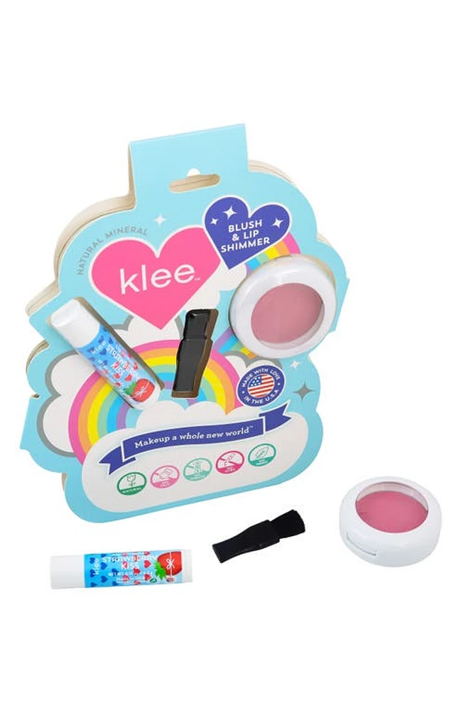 Klee Kids Kids' Sweet Cherry Sparkles Mineral Play Makeup Duo in Pink at Nordstrom