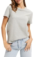 Good American Heritage Crewneck Cotton T-Shirt Heather Grey001 at Nordstrom,