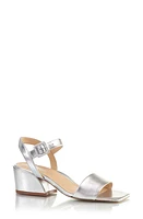 MARION PARKE Imogen Ankle Strap Sandal Silver at Nordstrom,