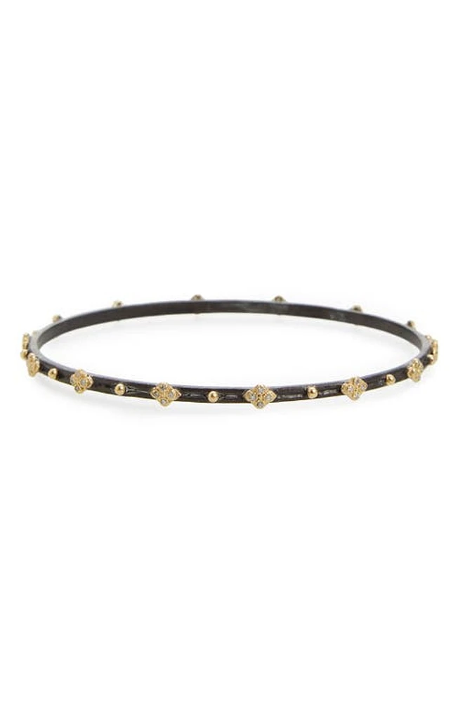 Armenta Old World Skinny Crivelli Diamond Bangle in Gold at Nordstrom