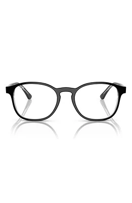 Ray-Ban 52mm Phantos Optical Glasses in Trans Black at Nordstrom