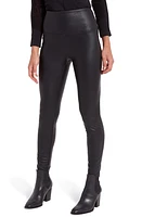 Lyssé Textured Faux Leather Leggings Kohl Black at Nordstrom,